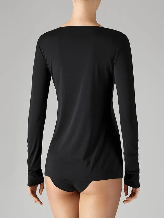 Pure Pullover Black Women Wolford Longsleeve Shirts