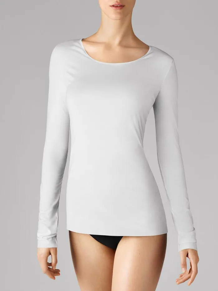 Pure Pullover White Women Wolford Longsleeve Shirts
