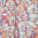 Purple and Mint Psychedelic Wave Print Cape Maxi Dress Dresses Unique Vintage Maxi