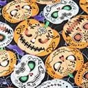 Retrolicious Black and Spooky Pumpkins Flare Dress Halloween Unique Vintage Dresses