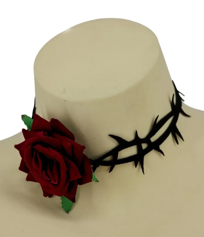 Rose and Thorns Choker AccessoriesHalloween Unique Vintage Accessories
