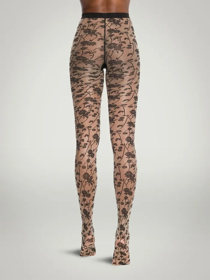 Roses Tights Fairly Lightblack Women Wolford Tights