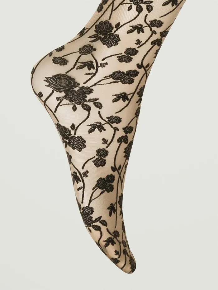 Roses Tights Fairly Lightblack Women Wolford Tights