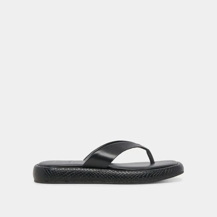 Sandals Shop Dolce Vita Adin Sandals Black Leather Black Leather