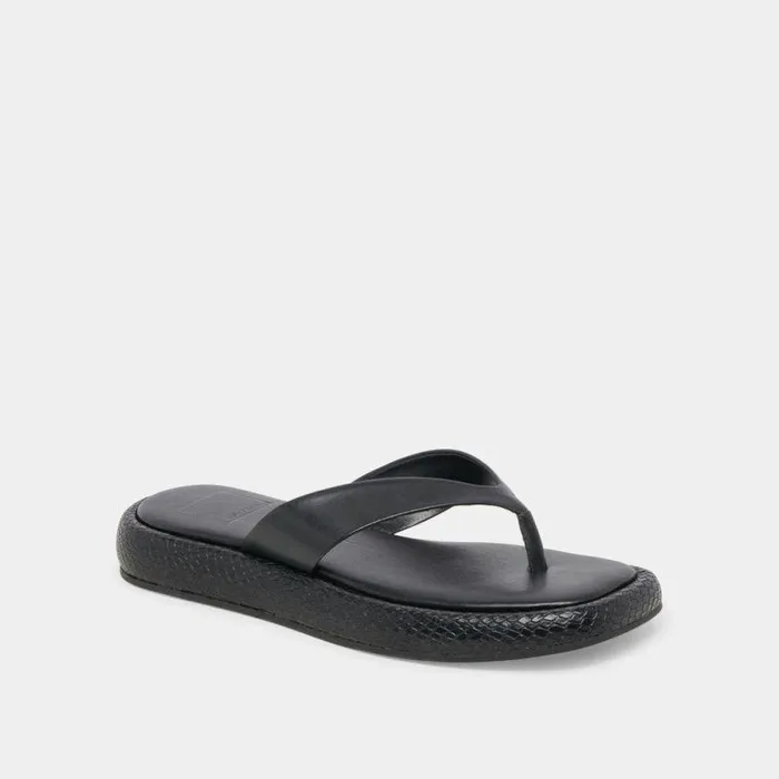 Sandals Shop Dolce Vita Adin Sandals Black Leather Black Leather