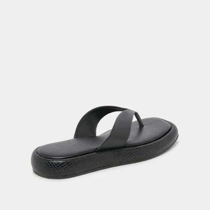 Sandals Shop Dolce Vita Adin Sandals Black Leather Black Leather