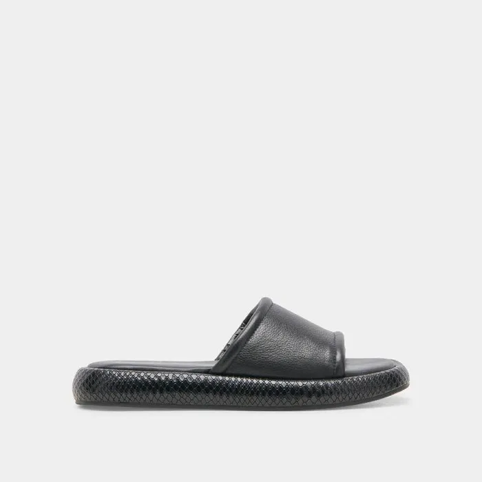 Sandals Shop Dolce Vita Aisha Sandals Black Leather Black Leather