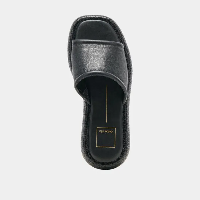 Sandals Shop Dolce Vita Aisha Sandals Black Leather Black Leather