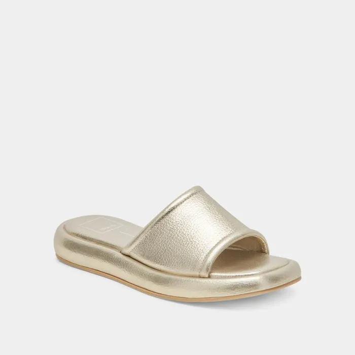Sandals Shop Dolce Vita Aisha Sandals Gold Metallic Leather Gold Metallic Leather