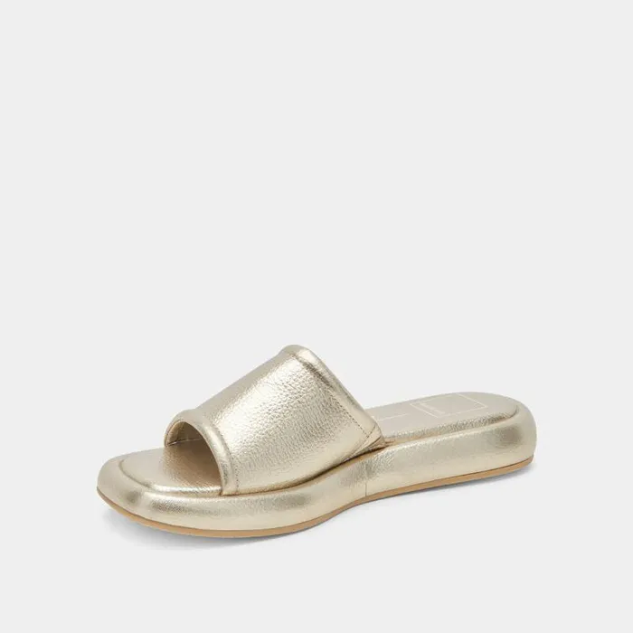 Sandals Shop Dolce Vita Aisha Sandals Gold Metallic Leather Gold Metallic Leather