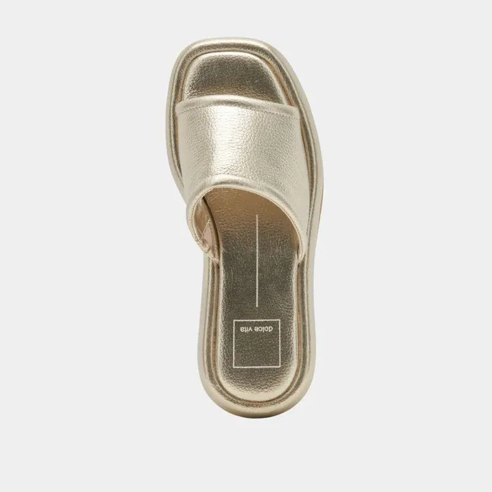 Sandals Shop Dolce Vita Aisha Sandals Gold Metallic Leather Gold Metallic Leather