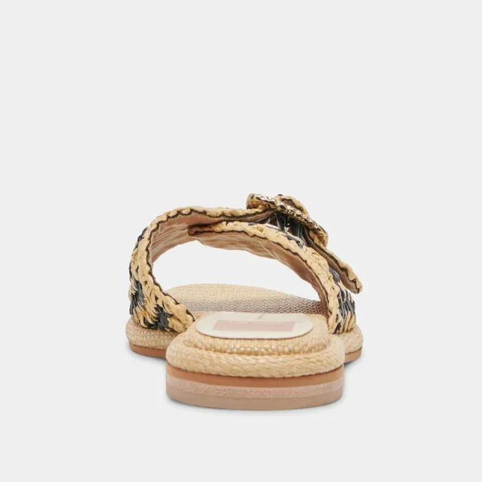 Sandals Shop Dolce Vita Alonzo Sandals Black Natural Raffia Women039s Black Raffia Sandals Black Natural Raffia