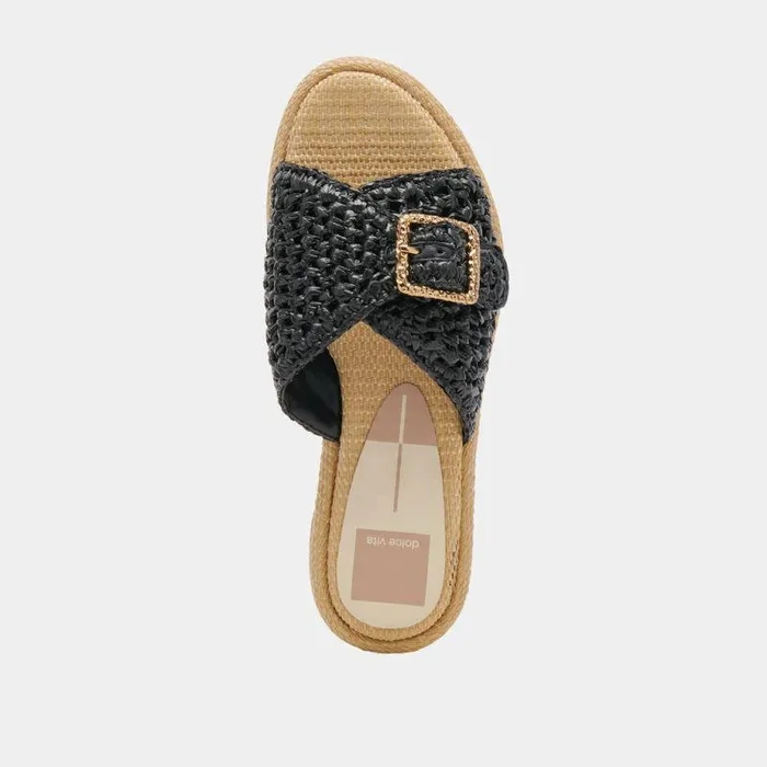 Sandals Shop Dolce Vita Alonzo Sandals Onyx Raffia Women039s Onyx Raffia Sandals Onyx Raffia
