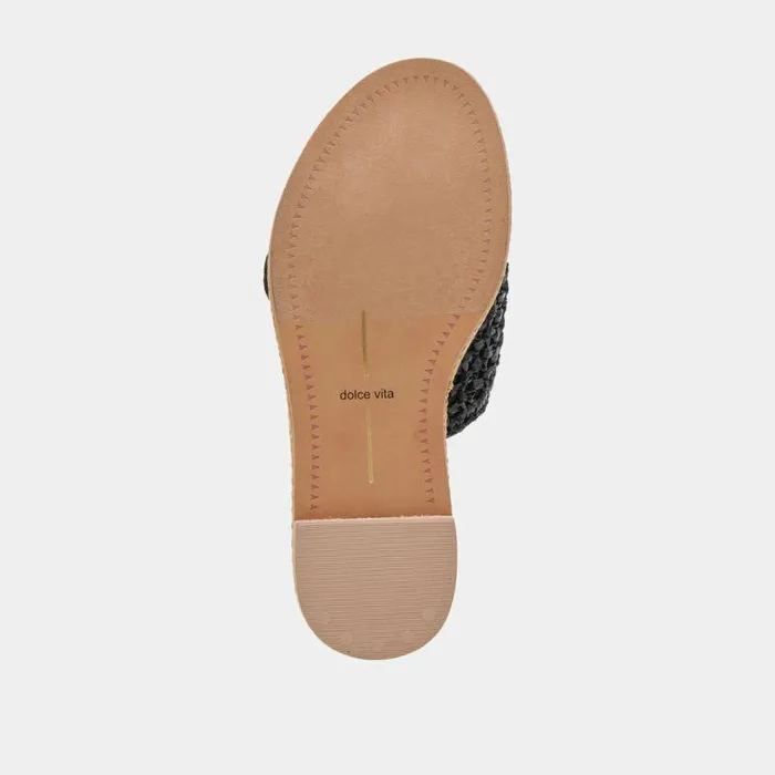 Sandals Shop Dolce Vita Alonzo Sandals Onyx Raffia Women039s Onyx Raffia Sandals Onyx Raffia