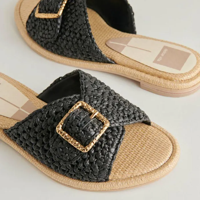 Sandals Shop Dolce Vita Alonzo Sandals Onyx Raffia Women039s Onyx Raffia Sandals Onyx Raffia