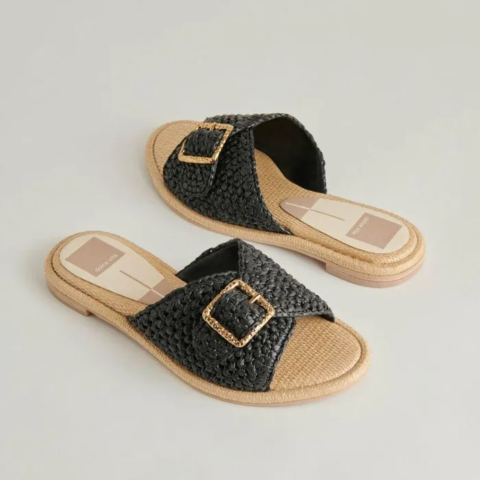 Sandals Shop Dolce Vita Alonzo Sandals Onyx Raffia Women039s Onyx Raffia Sandals Onyx Raffia