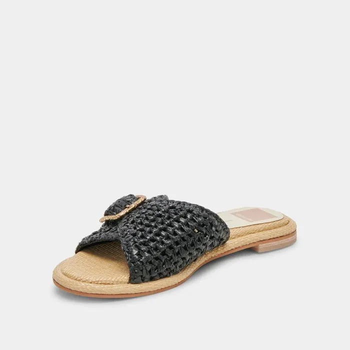 Sandals Shop Dolce Vita Alonzo Sandals Onyx Raffia Women039s Onyx Raffia Sandals Onyx Raffia