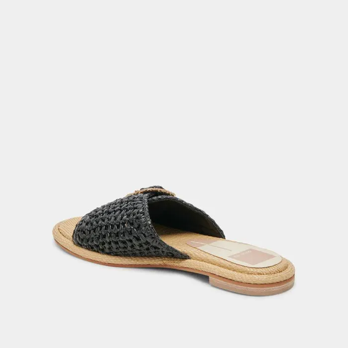 Sandals Shop Dolce Vita Alonzo Sandals Onyx Raffia Women039s Onyx Raffia Sandals Onyx Raffia