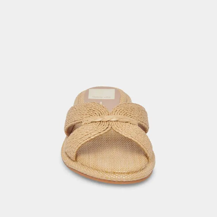 Sandals Shop Dolce Vita Atomic Wide Sandals Lt Natural Raffia Lt Natural Raffia