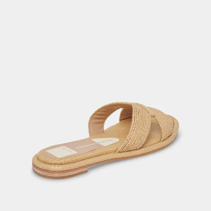 Sandals Shop Dolce Vita Atomic Wide Sandals Lt Natural Raffia Lt Natural Raffia