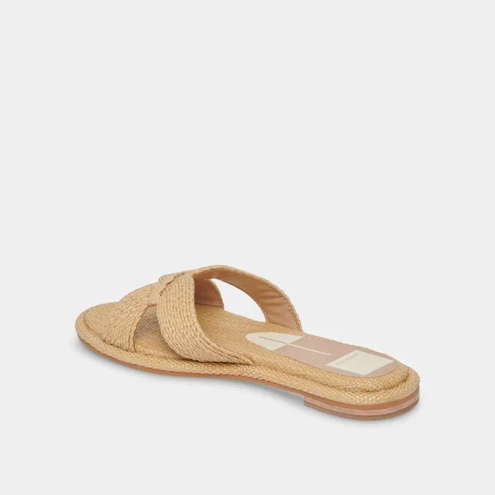 Sandals Shop Dolce Vita Atomic Wide Sandals Lt Natural Raffia Lt Natural Raffia