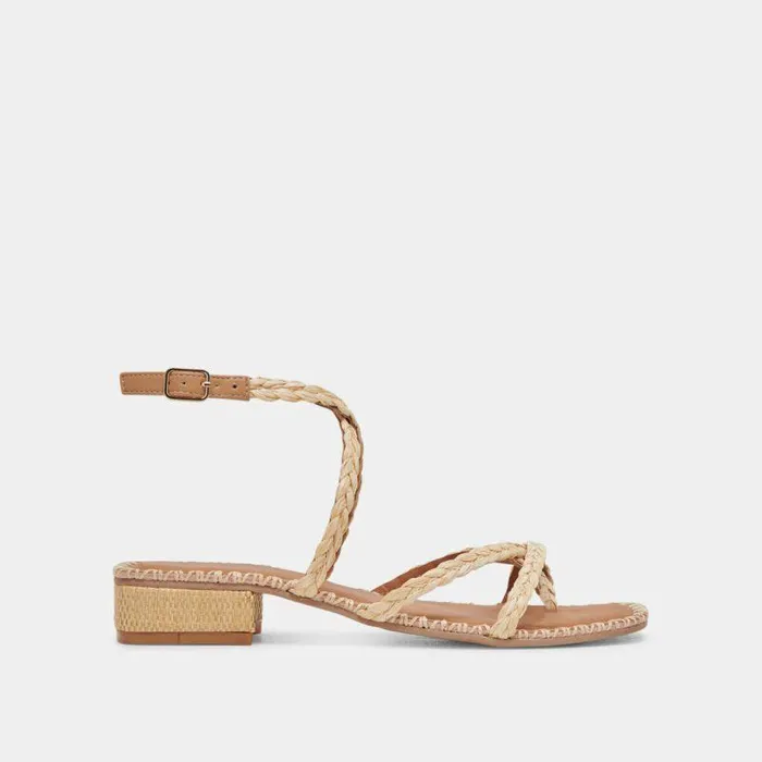 Sandals Shop Dolce Vita Brinn Sandals Lt Natural Raffia Lt Natural Raffia