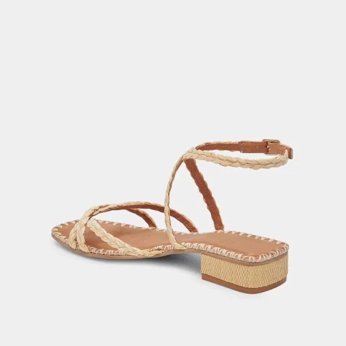 Sandals Shop Dolce Vita Brinn Sandals Lt Natural Raffia Lt Natural Raffia