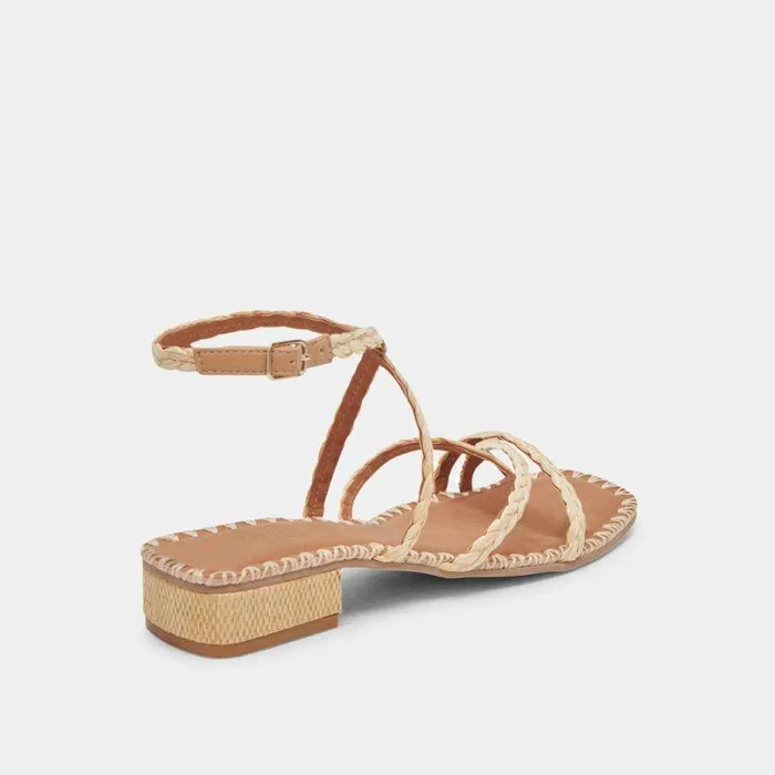 Sandals Shop Dolce Vita Brinn Sandals Lt Natural Raffia Lt Natural Raffia