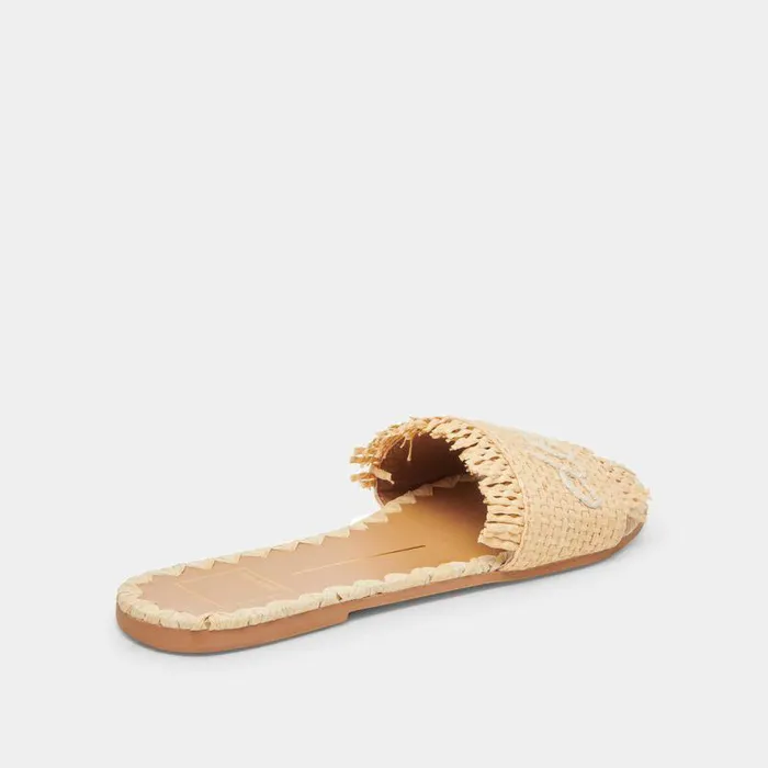 Sandals Shop Dolce Vita Camino Sandals Lt Natural Raffia Women039s Natural Raffia Flat Sandals Lt Natural Raffia