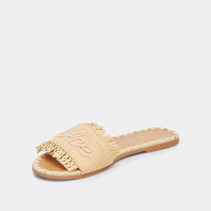 Sandals Shop Dolce Vita Camino Sandals Lt Natural Raffia Women039s Natural Raffia Flat Sandals Lt Natural Raffia