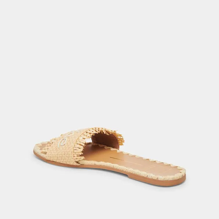 Sandals Shop Dolce Vita Camino Sandals Lt Natural Raffia Women039s Natural Raffia Flat Sandals Lt Natural Raffia