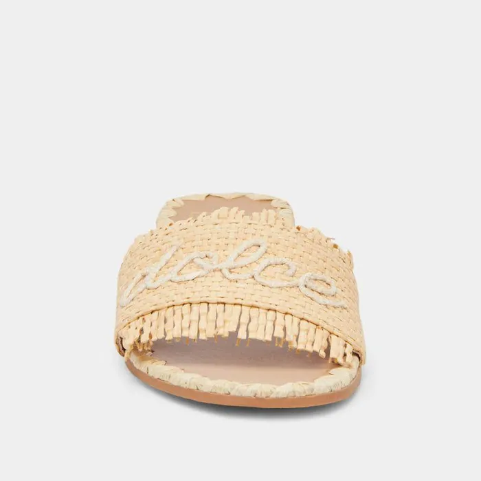 Sandals Shop Dolce Vita Camino Sandals Lt Natural Raffia Women039s Natural Raffia Flat Sandals Lt Natural Raffia