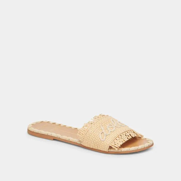 Sandals Shop Dolce Vita Camino Sandals Lt Natural Raffia Women039s Natural Raffia Flat Sandals Lt Natural Raffia