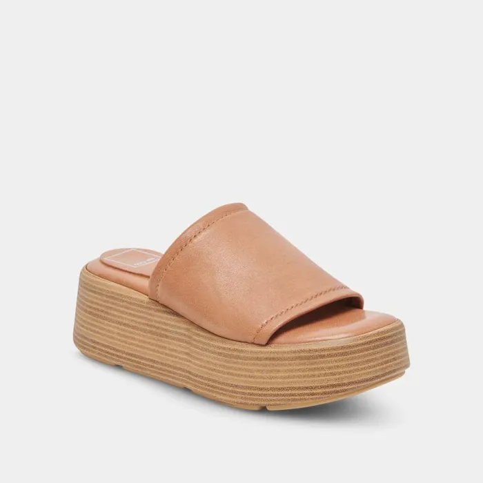 Sandals Shop Dolce Vita Canal Sandals Tan Leather Women039s Tan Leather Slipon Sandals Tan Leather
