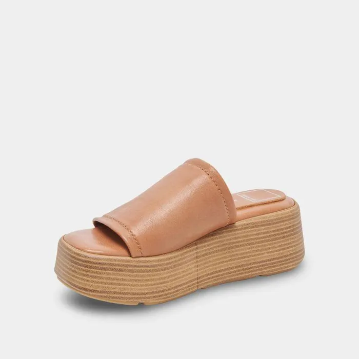 Sandals Shop Dolce Vita Canal Sandals Tan Leather Women039s Tan Leather Slipon Sandals Tan Leather