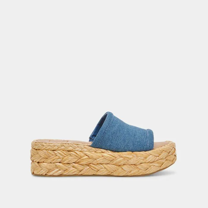 Sandals Shop Dolce Vita Chavi Sandals Blue Denim Blue Denim