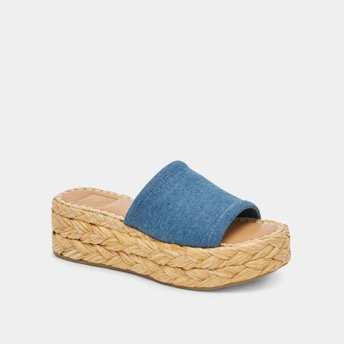 Sandals Shop Dolce Vita Chavi Sandals Blue Denim Blue Denim