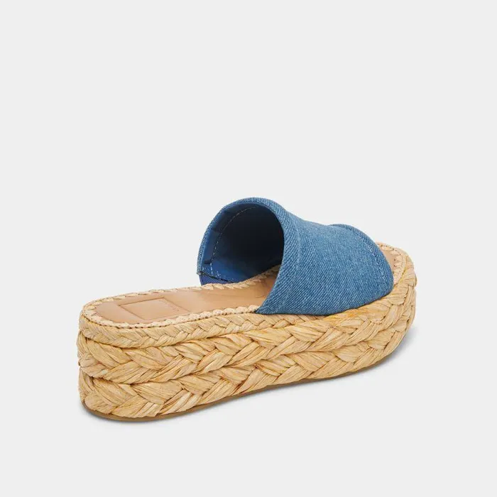 Sandals Shop Dolce Vita Chavi Sandals Blue Denim Blue Denim