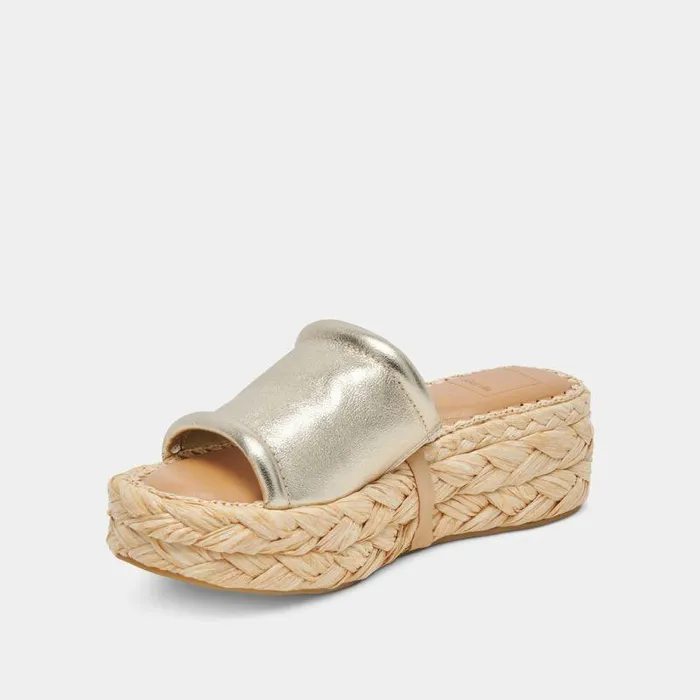 Sandals Shop Dolce Vita Chavi Sandals Light Gold Metallic Leather Women039s Light Gold Sandals Light Gold Metallic Leather