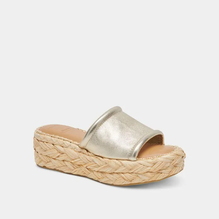 Sandals Shop Dolce Vita Chavi Sandals Light Gold Metallic Leather Women039s Light Gold Sandals Light Gold Metallic Leather