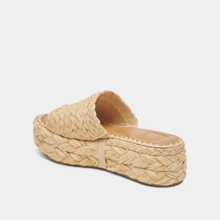 Sandals Shop Dolce Vita Chavi Sandals Lt Natural Raffia Lt Natural Raffia