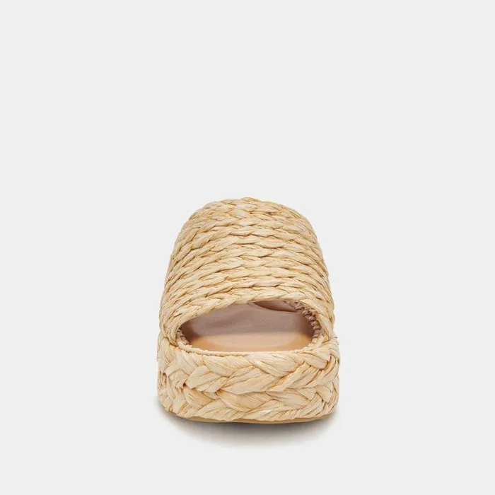 Sandals Shop Dolce Vita Chavi Sandals Lt Natural Raffia Lt Natural Raffia