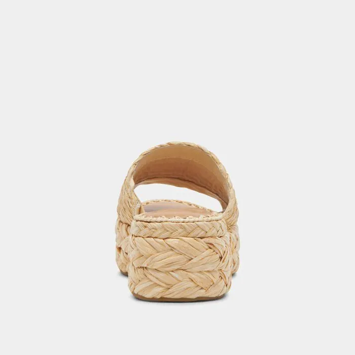 Sandals Shop Dolce Vita Chavi Sandals Lt Natural Raffia Lt Natural Raffia