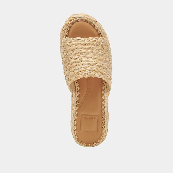 Sandals Shop Dolce Vita Chavi Sandals Lt Natural Raffia Lt Natural Raffia