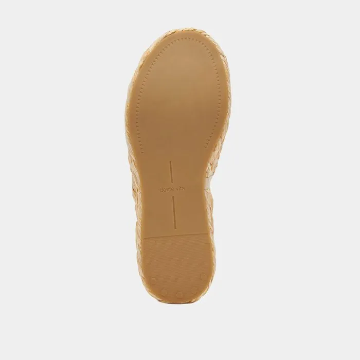 Sandals Shop Dolce Vita Chavi Sandals Lt Natural Raffia Lt Natural Raffia