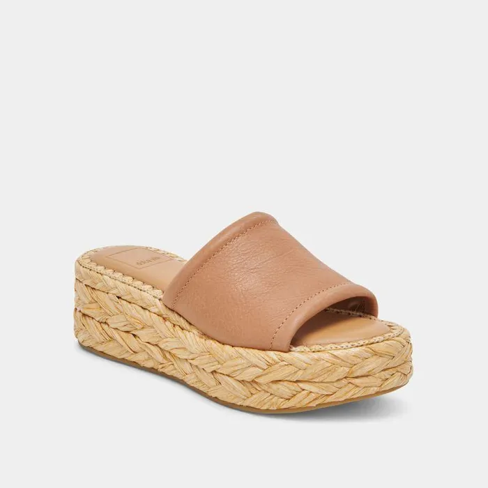 Sandals Shop Dolce Vita Chavi Wide Sandals Honey Leather Honey Leather