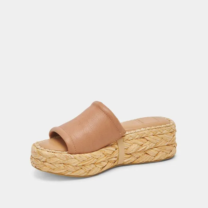 Sandals Shop Dolce Vita Chavi Wide Sandals Honey Leather Honey Leather