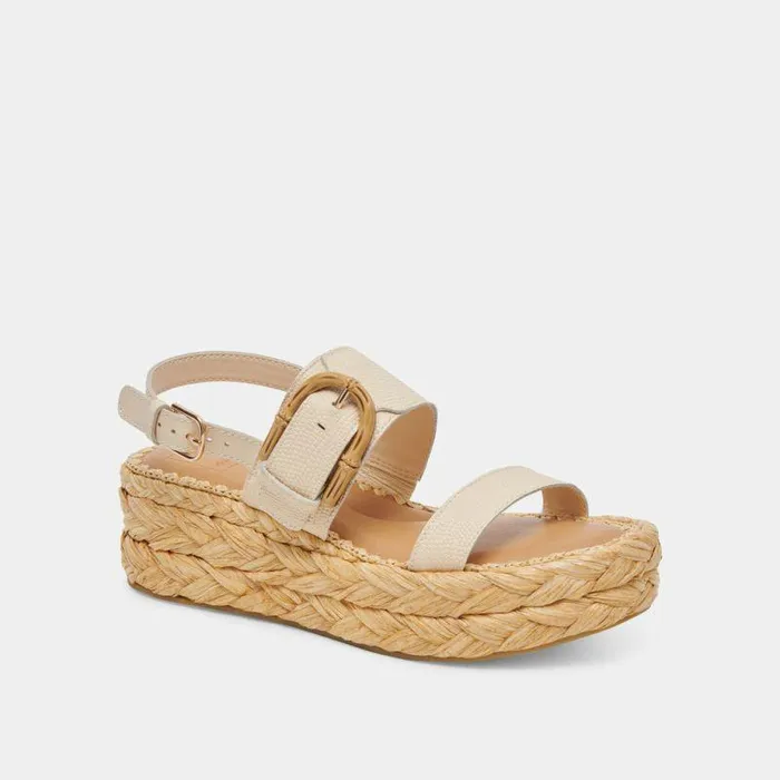 Sandals Shop Dolce Vita Chera Sandals Bone Embossed Leather Bone Embossed Leather