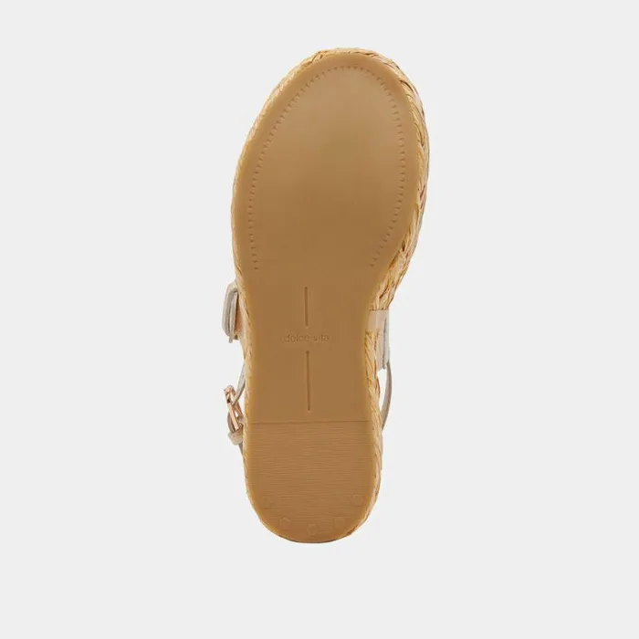Sandals Shop Dolce Vita Chera Sandals Bone Embossed Leather Bone Embossed Leather