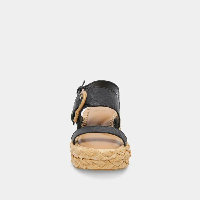 Sandals Shop Dolce Vita Chera Sandals Onyx Embossed Leather Onyx Embossed Leather